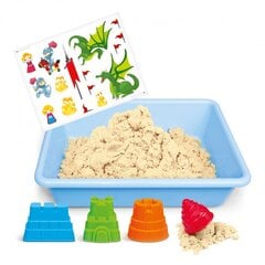 Кинетический песок с песочницей и формами Genio Kids, 1 кг цена и информация | Развивающие игрушки | pigu.lt
