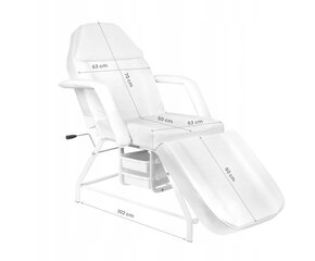 Kosmetinis fotelis-gultas Activ 122423, baltas kaina ir informacija | Baldai grožio salonams | pigu.lt