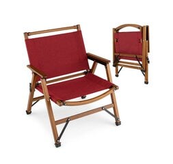 Sulankstoma stovyklavimo kėdė Costway, raudona kaina ir informacija | Turistiniai baldai | pigu.lt