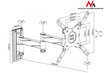 Maclean MC-675 13-42” kaina ir informacija | Televizorių laikikliai, tvirtinimai | pigu.lt