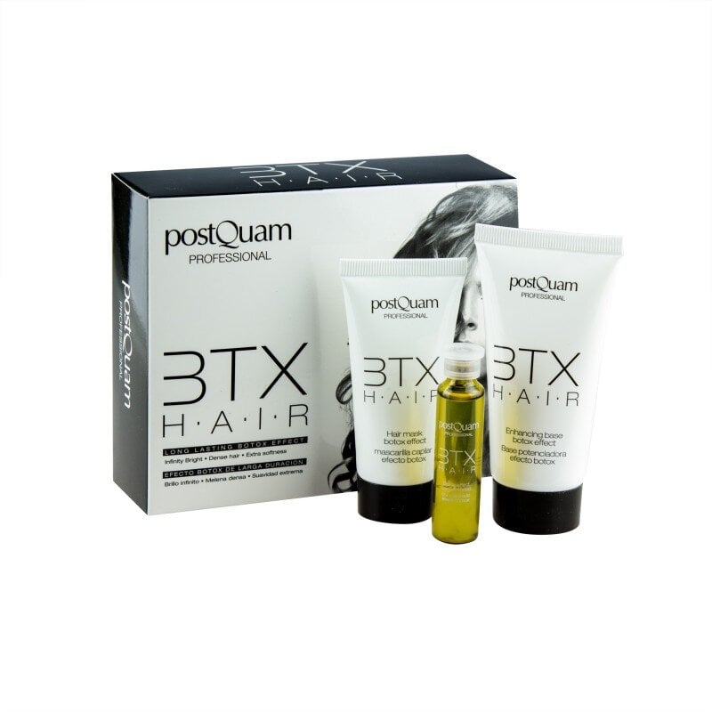 Botokso plaukams rinkinys PostQuam Professional BTX Hair, 40 ml + 25 ml + 10 ml цена и информация | Priemonės plaukų stiprinimui | pigu.lt