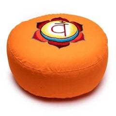 Meditacinė pagalvėlė Sakralinė čakra, oranžinė kaina ir informacija | Jogos prekės | pigu.lt