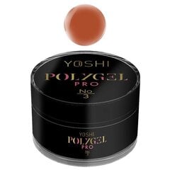 Nagų priauginimo gelis Polygel Yoshi Pro UV LED Nr. 3, 30 ml цена и информация | Лаки, укрепители для ногтей | pigu.lt