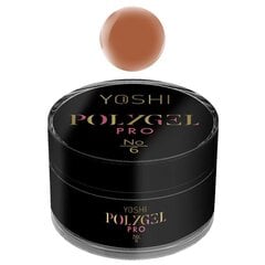 Nagų priauginimo gelis Polygel Yoshi Pro UV LED Nr. 6, 30 ml цена и информация | Лаки, укрепители для ногтей | pigu.lt