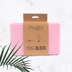 Jogos blokas Myga Yoga Foam Block, rožinė kaina ir informacija | Jogos prekės | pigu.lt