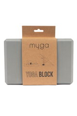 Jogos blokas Myga Yoga Foam Block, pilka kaina ir informacija | Jogos prekės | pigu.lt