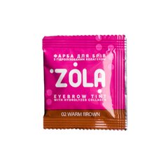 Antakių dažai su aktyvatoriumi Zola 02 Warm Brown, 5 ml kaina ir informacija | Antakių dažai, pieštukai | pigu.lt