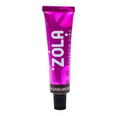 Antakių dažai Zola 04 Dark Brown, 15 ml kaina ir informacija | Antakių dažai, pieštukai | pigu.lt