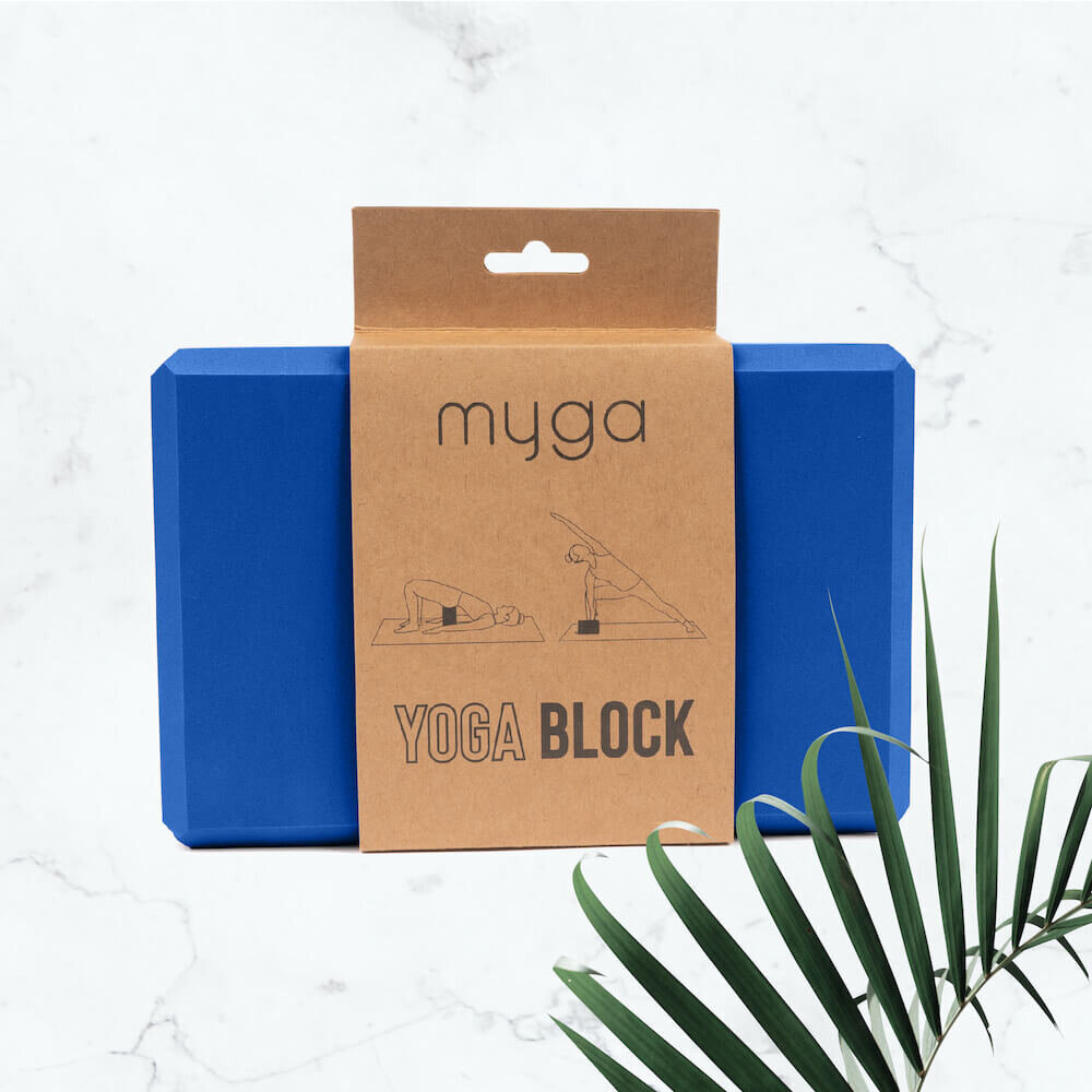 Jogos blokas Myga Yoga Foam Block, mėlyna цена и информация | Jogos prekės | pigu.lt