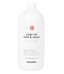 "Manduka Yoga Mat Wash and Refresh" 946ml citrinžolės žolės - kilimėlių valiklis kaina ir informacija | Jogos prekės | pigu.lt