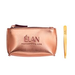 "Elan" prekės ženklo rožinio aukso spalvos kosmetinė kaina ir informacija | Makiažo šepetėliai, kempinėlės | pigu.lt