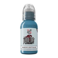 Tatuiruočių tušas World Famous A.D. Pancho Light Blue, 30 ml kaina ir informacija | Antakių dažai, pieštukai | pigu.lt