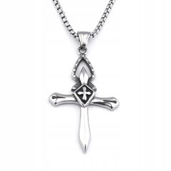 NANDLING Silver Steel CROSS PRAYER 368 368 цена и информация | Мужские украшения | pigu.lt