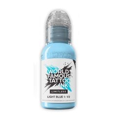 Краска для тату World Famous Light Blue №1 v2, 30 мл цена и информация | Карандаши, краска для бровей | pigu.lt