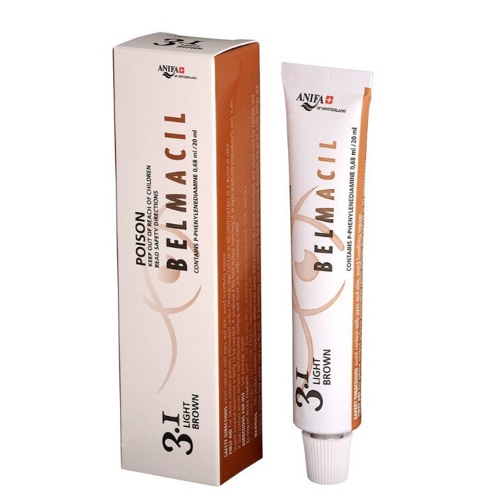 Antakių ir blakstienų dažai Belmacil Nr. 3.1 Light Brown, 20 ml цена и информация | Antakių dažai, pieštukai | pigu.lt