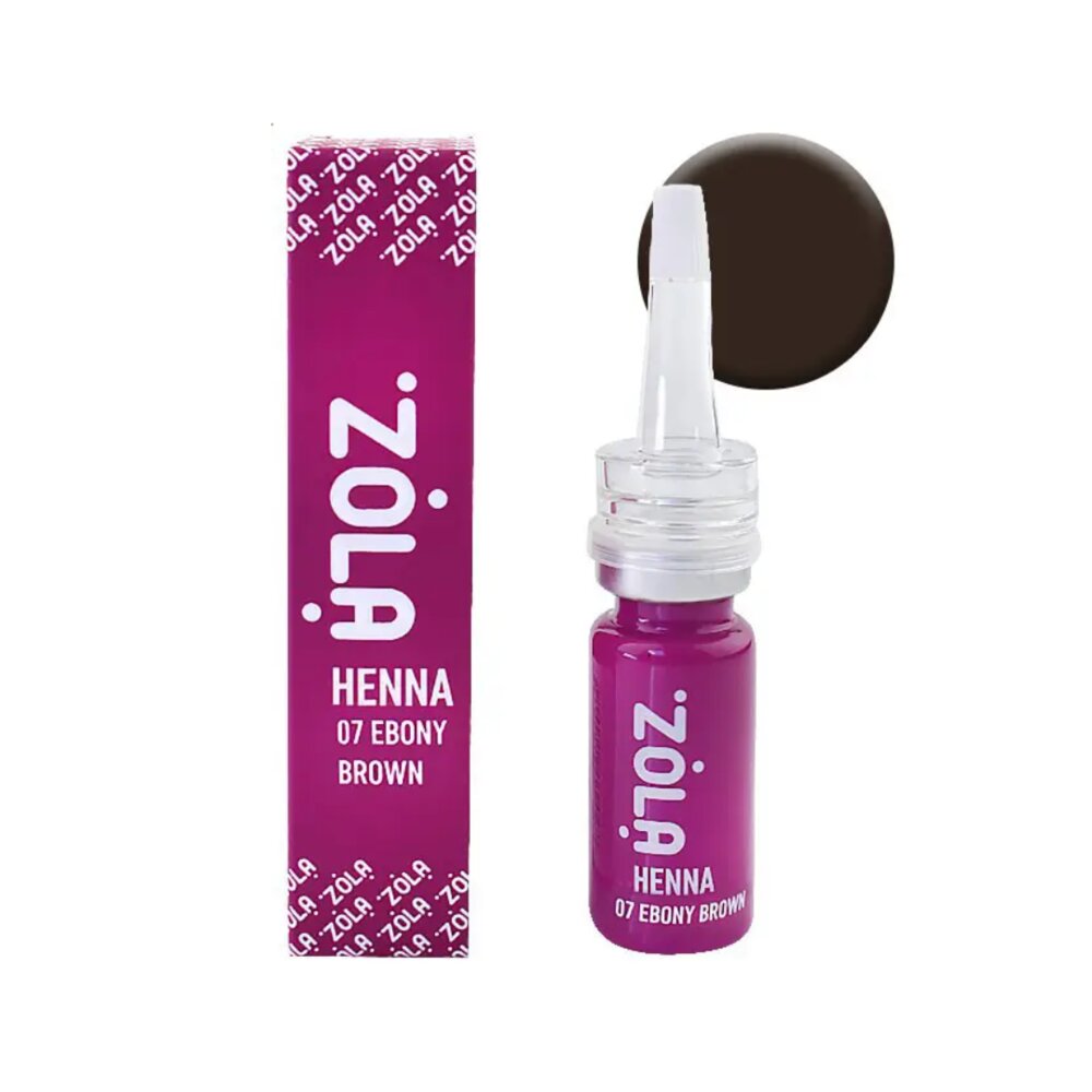 Henna antakių dažai Zola 07 Ebony Brown, 10 g цена и информация | Antakių dažai, pieštukai | pigu.lt