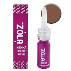 Henna antakių dažai Zola 02 Light Brown, 10 g kaina ir informacija | Antakių dažai, pieštukai | pigu.lt