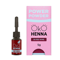 Henna antakių dažai ОКО Power Powder No. 06 Red Wine, 5 g цена и информация | Карандаши, краска для бровей | pigu.lt