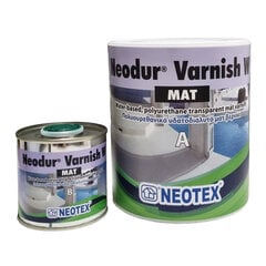 Матовый лак для бетона Neodur Varnish W Mat, 0,8 кг. цена и информация | Лаки, растворители | pigu.lt