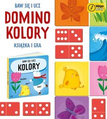 Domino žaidimas ir knyga apie spalvas Wilga play kaina ir informacija | Stalo žaidimai, galvosūkiai | pigu.lt