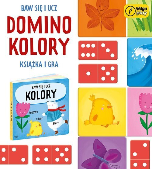 Domino žaidimas ir knyga apie spalvas Wilga play kaina ir informacija | Stalo žaidimai, galvosūkiai | pigu.lt