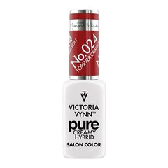 Hibridinis nagų lakas Victoria Vynn Pure Creamy Hybrid, 024 Forever Crimson, 8 ml цена и информация | Лаки, укрепители для ногтей | pigu.lt