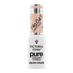 Hibridinis nagų lakas Victoria Vynn Pure Creamy Hybrid, 041 Light Beige, 8 ml цена и информация | Лаки, укрепители для ногтей | pigu.lt