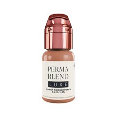 Пигмент Perma Blend Luxe Power Through Peach для перманентного макияжа ареол, 15мл цена и информация | Карандаши, краска для бровей | pigu.lt