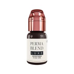 "Perma Blend Luxe" rudas zomšinis pigmentas antakių permanentiniam makiažui, 15 ml kaina ir informacija | Antakių dažai, pieštukai | pigu.lt