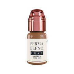 "Perma Blend Luxe Chestnut v2" pigmentas antakių permanentiniam makiažui, 15 ml kaina ir informacija | Antakių dažai, pieštukai | pigu.lt