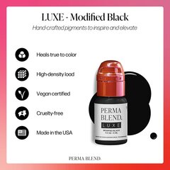 Пигмент Perma Blend Luxe Modified Black для перманентного макияжа бровей, 15 мл цена и информация | Карандаши, краска для бровей | pigu.lt