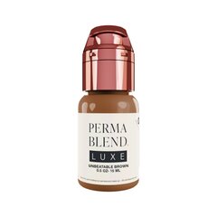 "Perma Blend Luxe Unbeatable Brown" pigmentas permanentiniam antakių makiažui, 15 ml kaina ir informacija | Antakių dažai, pieštukai | pigu.lt