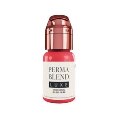 Permanentinio makiažo dažai Perma Blend Luxe Vivid Coral, 15 ml kaina ir informacija | Antakių dažai, pieštukai | pigu.lt