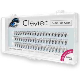 "Clavier Classic Mix C" blakstienos, 8-10-12 mm kaina ir informacija | Priklijuojamos blakstienos, blakstienų rietikliai | pigu.lt