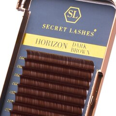 Secret Lashes Horizon Dark Brown D, 0.07, 9 mm kaina ir informacija | Priklijuojamos blakstienos, blakstienų rietikliai | pigu.lt