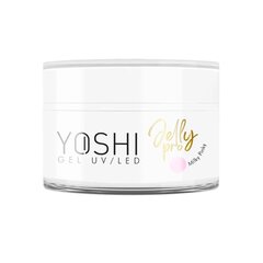 Gelis nagams Yoshi Jelly Pro, Milky Pinky, 15 ml kaina ir informacija | Nagų lakai, stiprintojai | pigu.lt