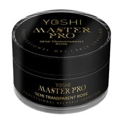 Savaime išsilyginantis gelis Yoshi Master PRO Semi Transparent Rose, 50 ml kaina ir informacija | Nagų lakai, stiprintojai | pigu.lt