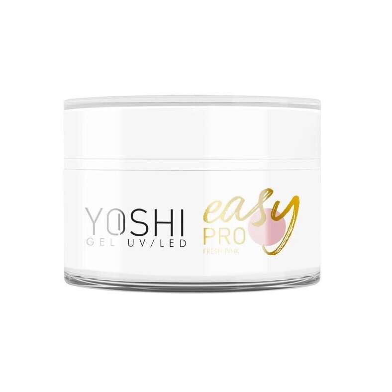 Gelis nagams Yoshi Easy Pro, Fresh Pink, 50 ml kaina ir informacija | Nagų lakai, stiprintojai | pigu.lt