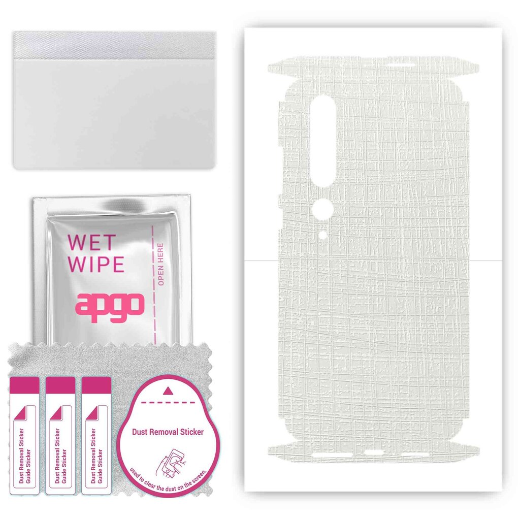 Apgo White Fabric Wrap kaina ir informacija | Apsauginės plėvelės telefonams | pigu.lt