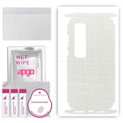 Apgo White Fabric Wrap kaina ir informacija | Apsauginės plėvelės telefonams | pigu.lt