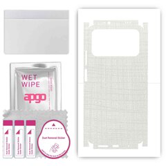 Apgo White Fabric Wrap kaina ir informacija | Apsauginės plėvelės telefonams | pigu.lt