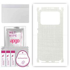 Apgo White Fabric Wrap kaina ir informacija | Apsauginės plėvelės telefonams | pigu.lt