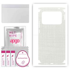 Apgo White Fabric Wrap kaina ir informacija | Apsauginės plėvelės telefonams | pigu.lt