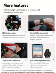 Lige Smart Watch Black kaina ir informacija | Išmanieji laikrodžiai (smartwatch) | pigu.lt