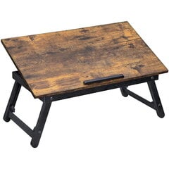 Столик для ноутбука, коричневый цена и информация | Компьютерные, письменные столы | pigu.lt