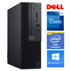 Dell 3070 SFF i7-9700 8GB 512SSD M.2 NVME+2TB DVD WIN11Pro kaina ir informacija | Stacionarūs kompiuteriai | pigu.lt