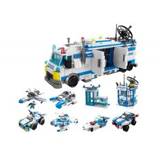 Konstruktorius Police Boat Plane Helicopter Construction Bricks Blue MIX kaina ir informacija | Konstruktoriai ir kaladėlės | pigu.lt