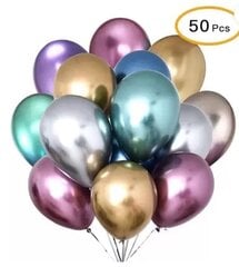 12 Inch Balloons Metal Colors (50pcs) цена и информация | Осветительное оборудование для фотосъемок | pigu.lt