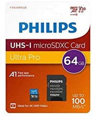 Philips MicroSDXC kaina ir informacija | Atminties kortelės telefonams | pigu.lt