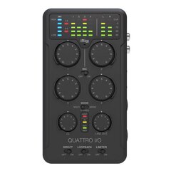 IK Multimedia iRig Pro Quattro I/O - 4 įėjimų profesionali lauko įrašymo sąsaja ir maišytuvas цена и информация | Домашняя акустика и системы «Саундбар» («Soundbar“) | pigu.lt